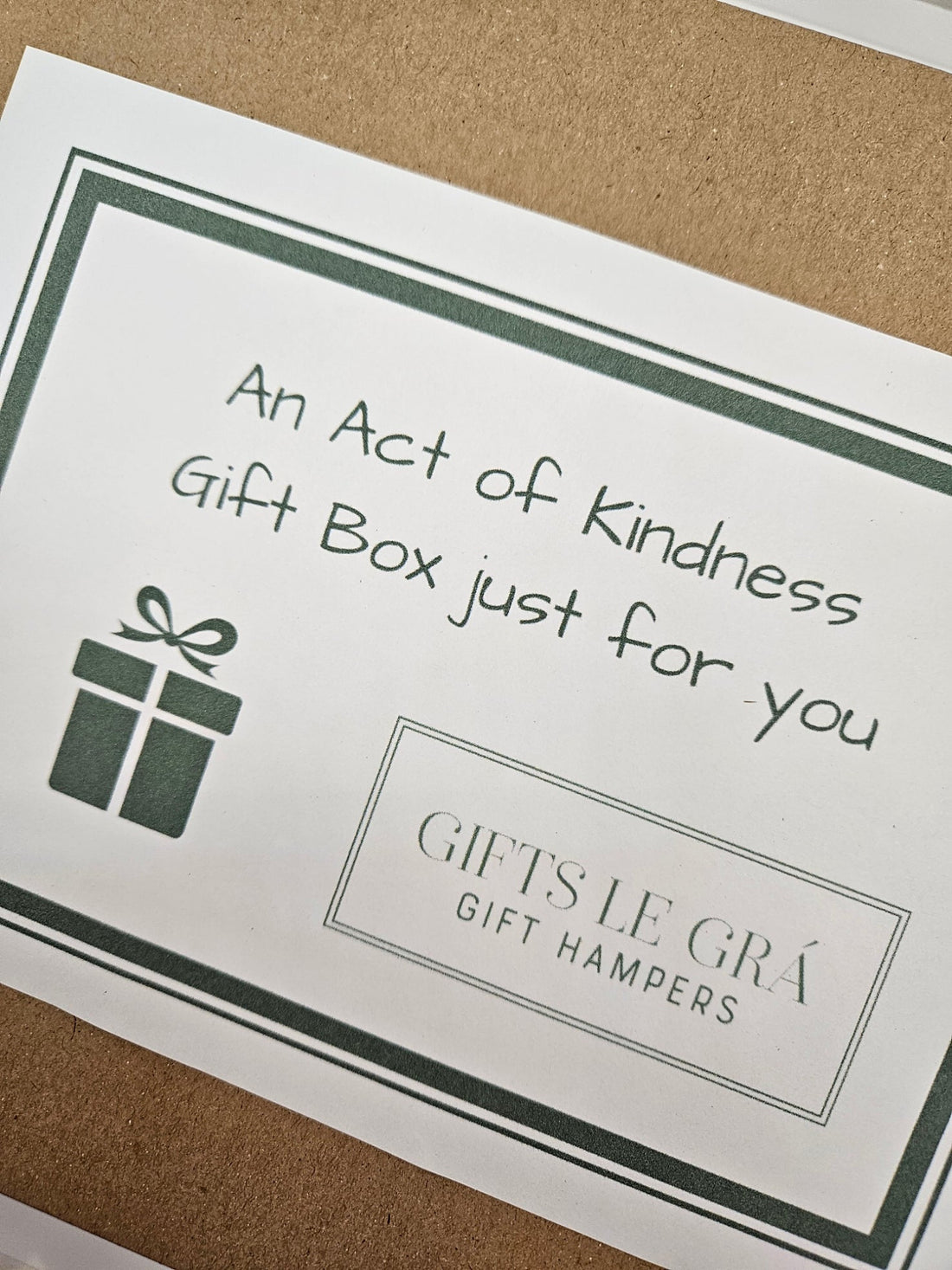 Our Act of Kindness Gift Boxes are back again - Gifts le Grá