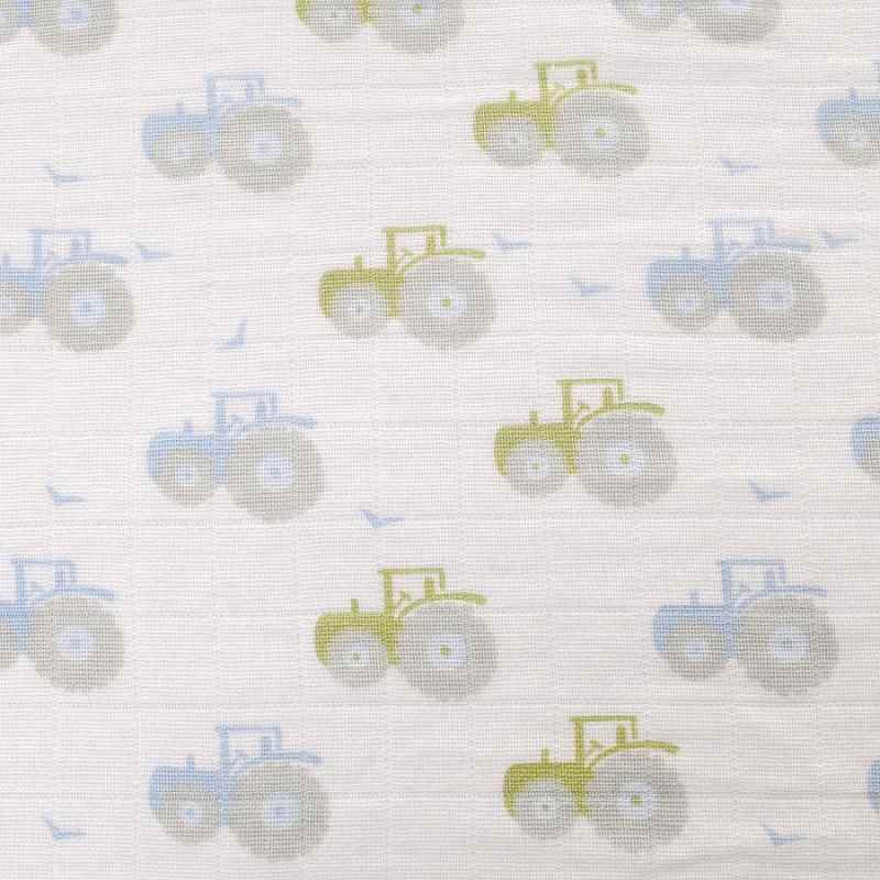 Tractor Muslin Baby Showers