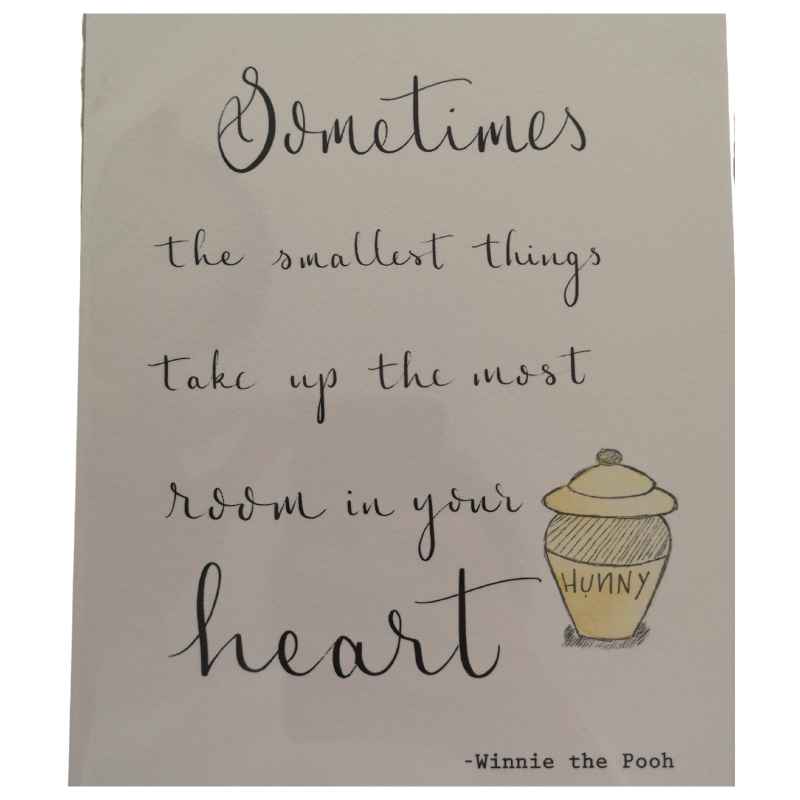 Winnie the Pooh Inspired Print - Gifts le Grá
